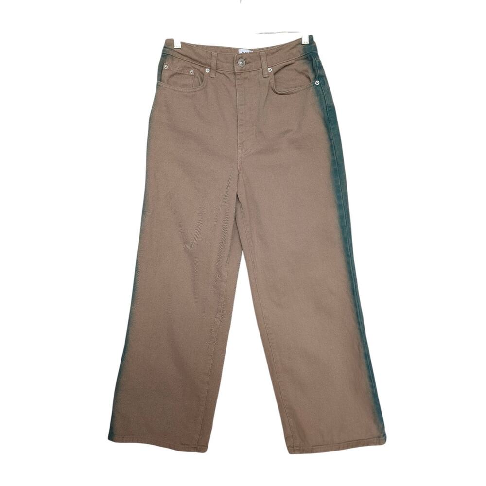 Urban Outfitters BDG High and Wide Jean Tan & Green Crop‎ Casual 27